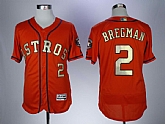 Astros 2 Alex Bregman Orange 2018 Gold Program Flexbase Stitched Baseball Jerseys,baseball caps,new era cap wholesale,wholesale hats